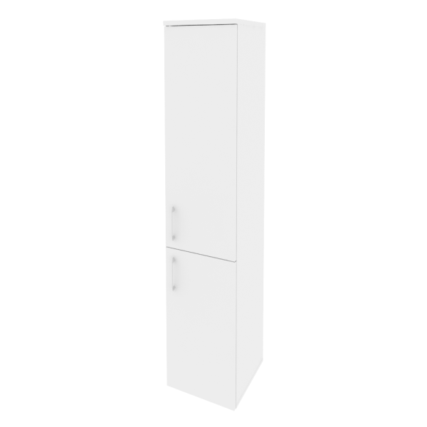 Шкаф высокий узкий правый (1 низкий фасад ЛДСП + 1 средний фасад ЛДСП) O.SU-1.3(R)