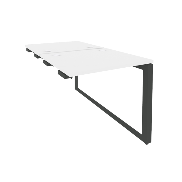 Стол-приставка двойной на О-образном м/к к опорым элем. O.MО-D.SPR-0.7