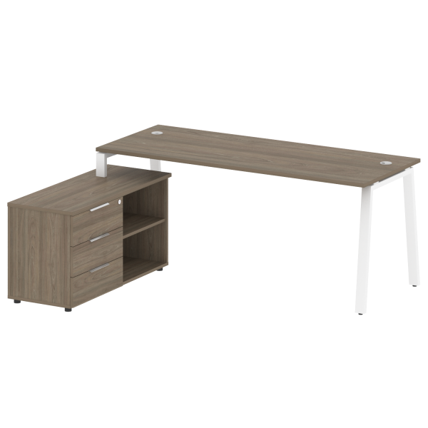 Рабочая станция на А-образном м/к с опорной тумбой левая БА.РС-СТС-2.5 Л