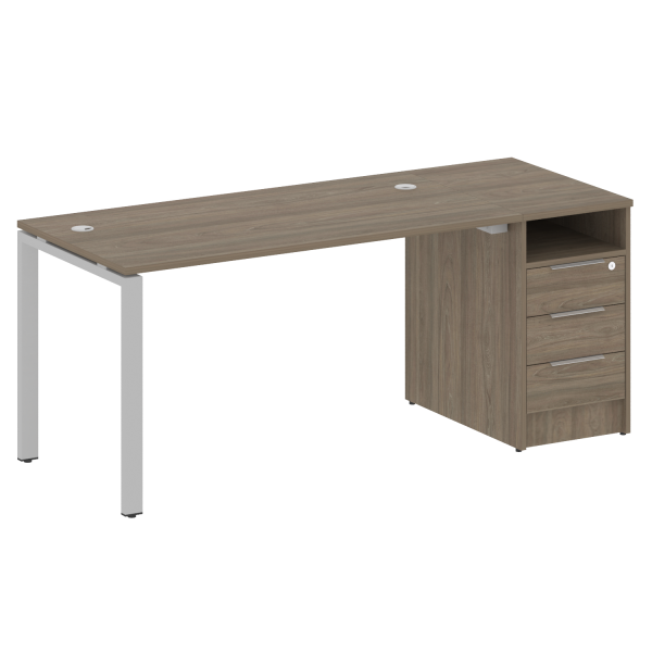 Рабочая станция на П-образном м/к с опорной тумбой БП.РС-СТП -1.3