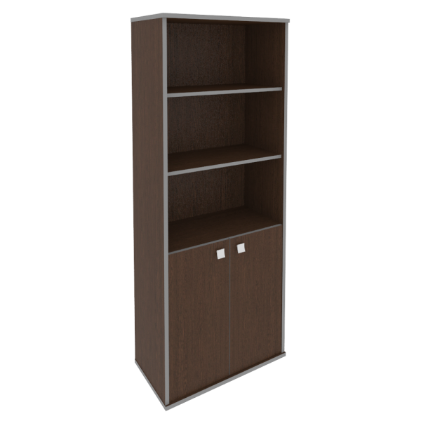 Шкаф высокий широкий (2 низкие двери ЛДСП) Л.СТ-1.1