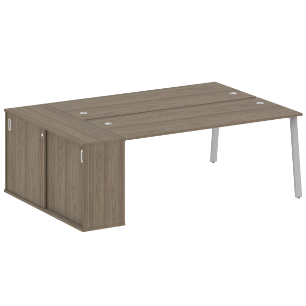 Рабочая станция на А-образном м/к с опорным шкафом-купе БА.РС-СШК-1.5