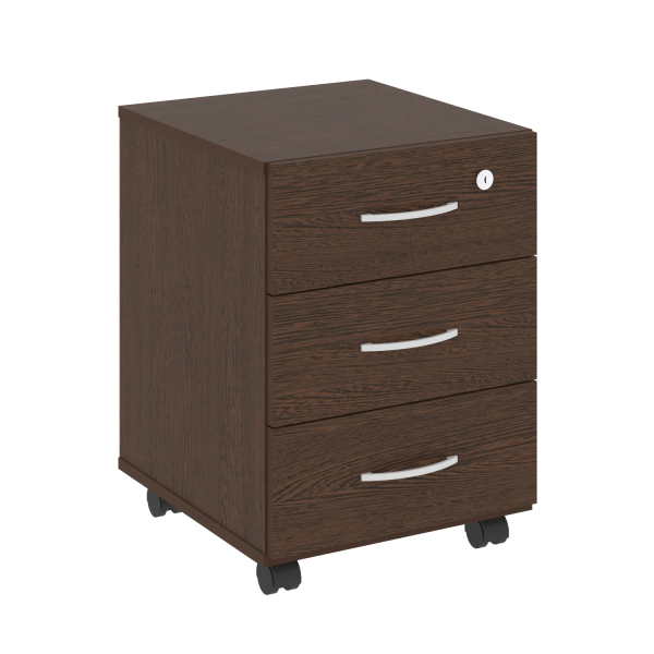 Тумба подкатная (3 ящика, с замком) В.ТМ-3