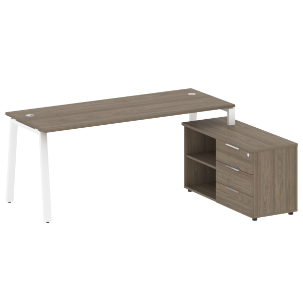 Рабочая станция на А-образном м/к с опорной тумбой правая БА.РС-СТС-2.5 Пр