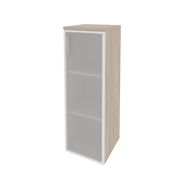 Шкаф средний узкий правый (1 средний фасад стекло в раме) O.SU-2.4R(R)