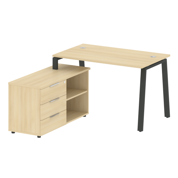 Рабочая станция на А-образном м/к с опорной тумбой левая БА.РС-СТС-2.2 Л