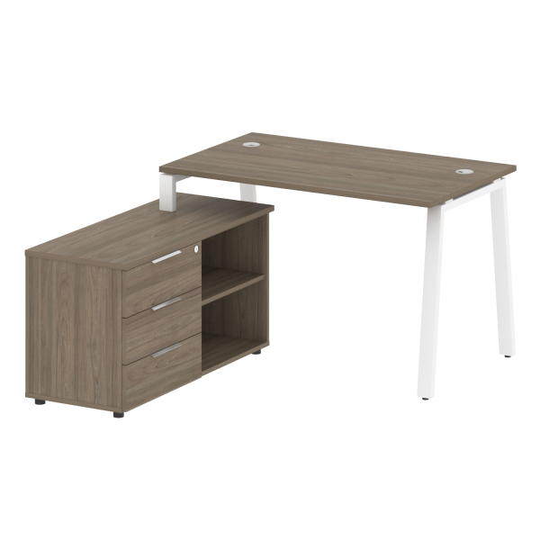 Рабочая станция на А-образном м/к с опорной тумбой левая БА.РС-СТС-2.2 Л