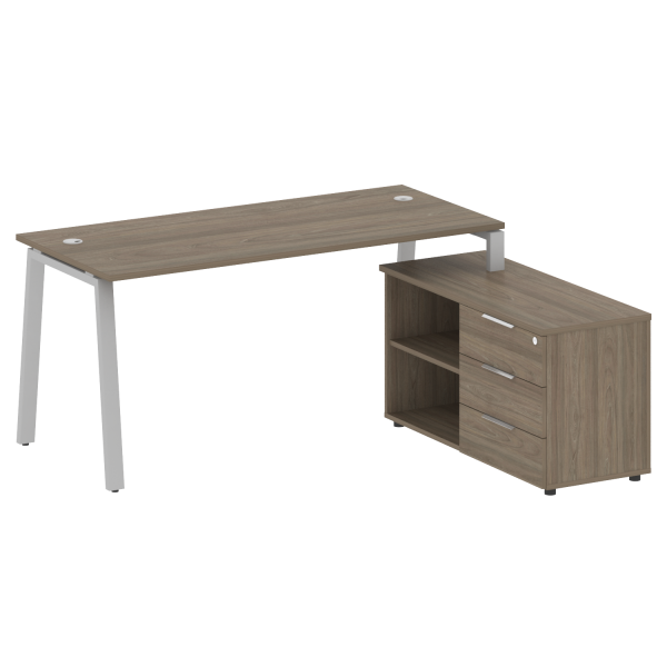 Рабочая станция на А-образном м/к с опорной тумбой правая БА.РС-СТС-2.4 Пр