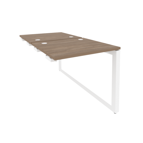 Стол-приставка двойной на О-образном м/к к опорым элем. O.MО-D.SPR-0.7