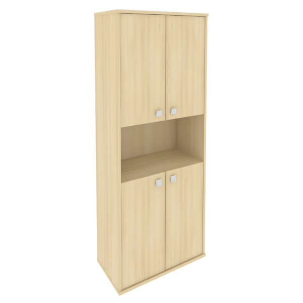 Шкаф высокий широкий (4 низкие двери ЛДСП) Л.СТ-1.5