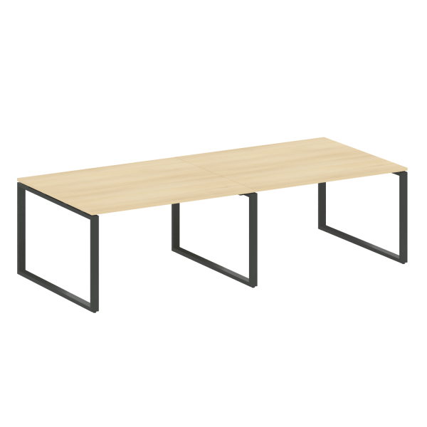 Переговорный стол (2 столешницы) на О-образном м/к БО.ПРГ-2.3