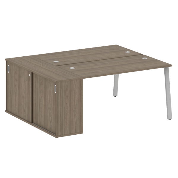 Рабочая станция на А-образном м/к с опорным шкафом-купе БА.РС-СШК-1.3