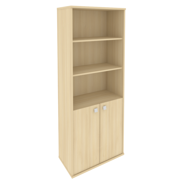 Шкаф высокий широкий (2 низкие двери ЛДСП) Л.СТ-1.1