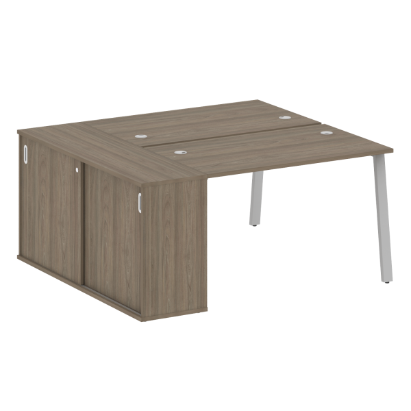 Рабочая станция на А-образном м/к с опорным шкафом-купе БА.РС-СШК-1.2