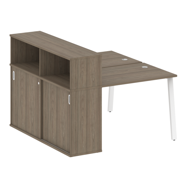 Рабочая станция на А-образном м/к с опорным шкафом-купе БА.РС-СШК-2.1