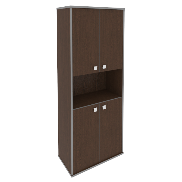 Шкаф высокий широкий (4 низкие двери ЛДСП) Л.СТ-1.5