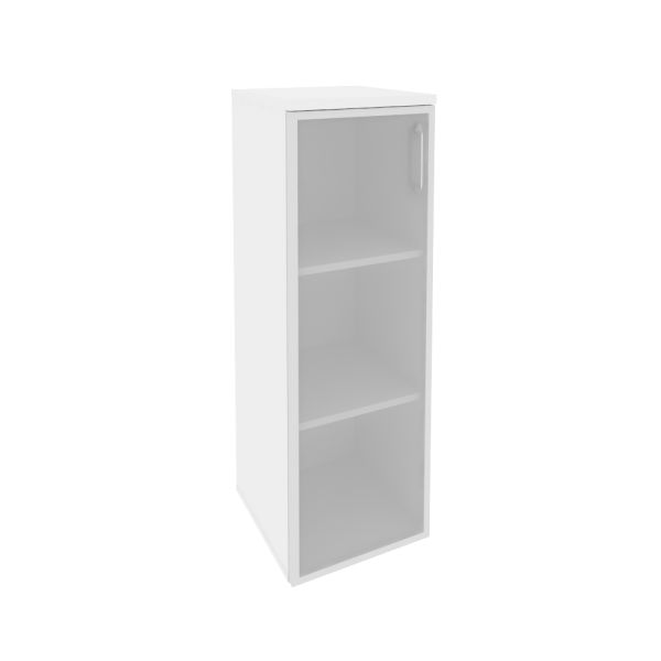 Шкаф средний узкий левый (1 средний фасад стекло в раме) O.SU-2.4R(L)