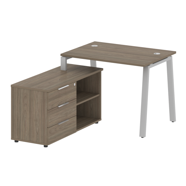 Рабочая станция на А-образном м/к с опорной тумбой левая БА.РС-СТС-2.1 Л