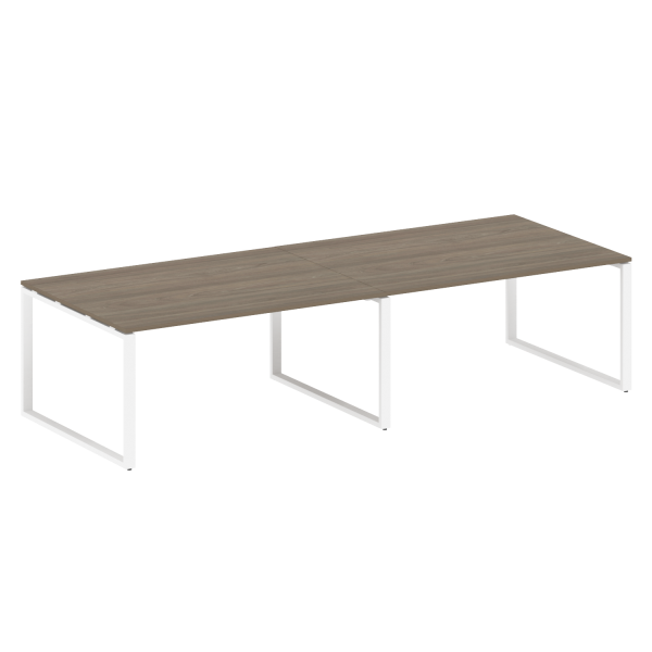 Переговорный стол (2 столешницы) на О-образном м/к БО.ПРГ-2.4