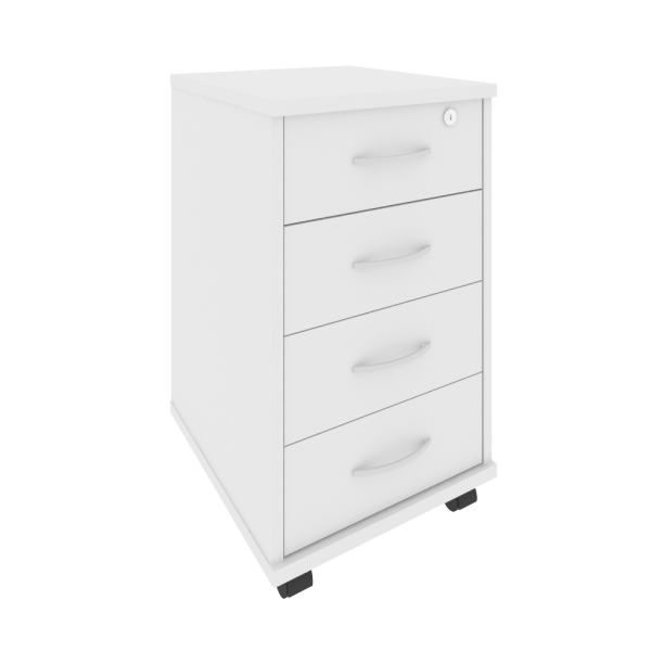 Тумба подкатная (4 ящика фолдинг, с замком) А.ТМ-4F