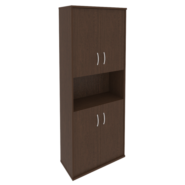 Шкаф высокий широкий (4 низкие двери ЛДСП) А.СТ-1.5