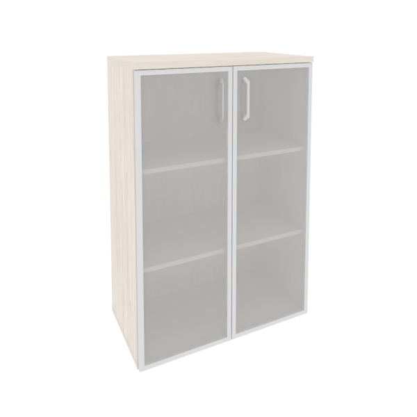 Шкаф средний широкий (2 средних фасада стекло в раме) O.ST-2.4R