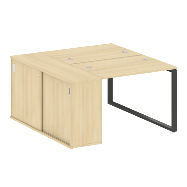 Рабочая станция на О-образном м/к с опорным шкафом-купе БО.РС-СШК-1.1