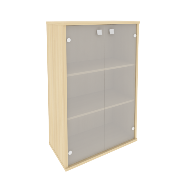 Шкаф средний широкий (2 средние двери стекло) Л.СТ-2.4