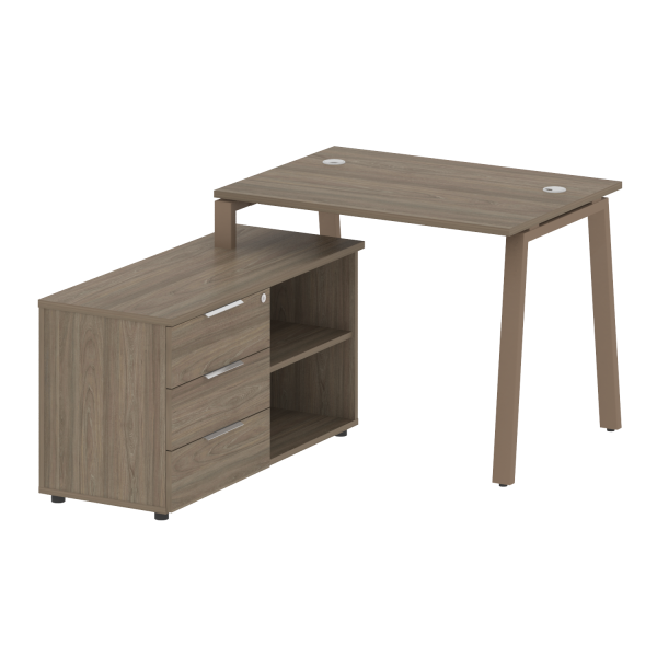 Рабочая станция на А-образном м/к с опорной тумбой левая БА.РС-СТС-2.1 Л