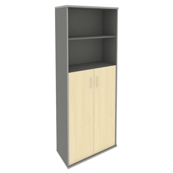 Шкаф высокий широкий (2 средние двери ЛДСП) А.СТ-1.6