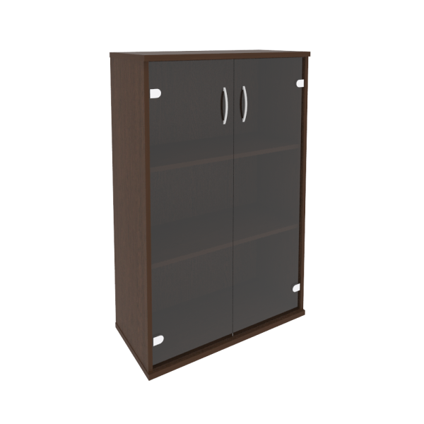 Шкаф средний широкий (2 средние двери стекло) А.СТ-2.4