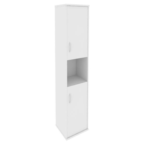 Шкаф высокий узкий левый/правый (2 низкие двери ЛДСП) А.СУ-1.5 Л/Пр