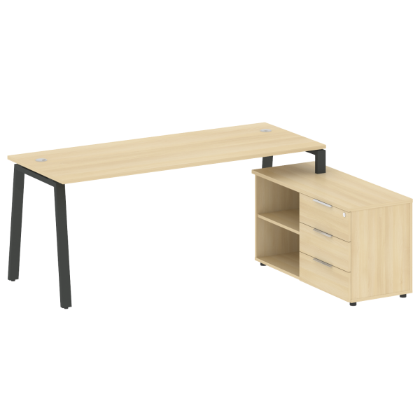 Рабочая станция на А-образном м/к с опорной тумбой правая БА.РС-СТС-2.5 Пр