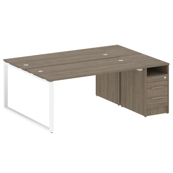 Рабочая станция на О-образном м/к с опорной тумбой БО.РС-СТП-2.4