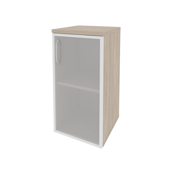 Шкаф низкий узкий правый (1 низкий фасад стекло в раме) O.SU-3.2R(R)