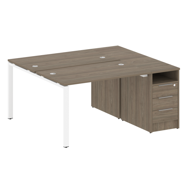 Рабочая станция на П-образном м/к с опорной тумбой БП.РС-СТП-2.2