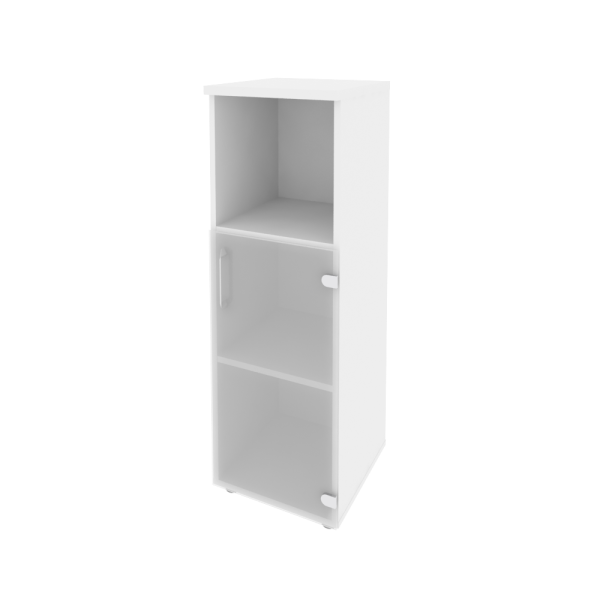 Шкаф средний узкий правый (1 низкий фасад стекло) O.SU-2.2(R)