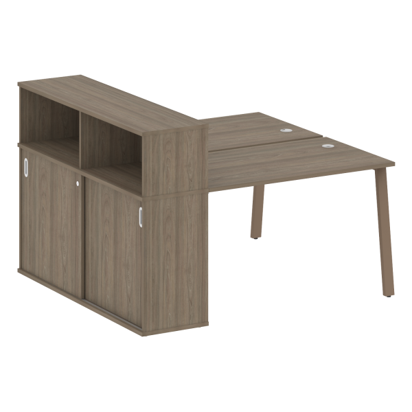 Рабочая станция на А-образном м/к с опорным шкафом-купе БА.РС-СШК-2.2