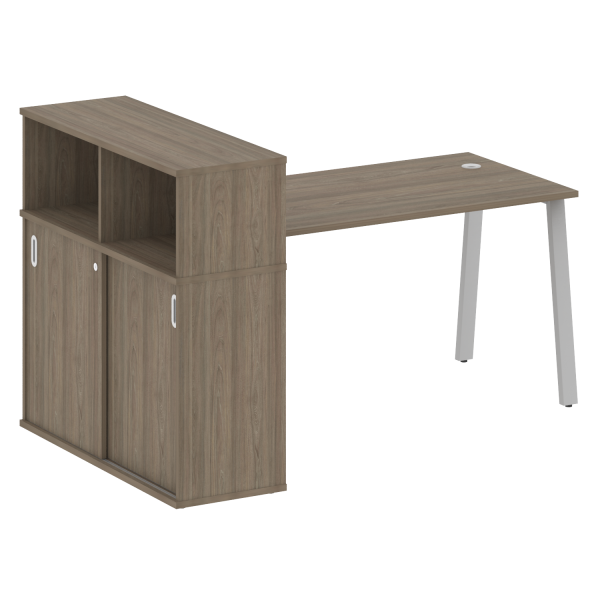 Стол письменный на А-образном м/к с опорным шкафом-купе БА.РС-СШК-3.3