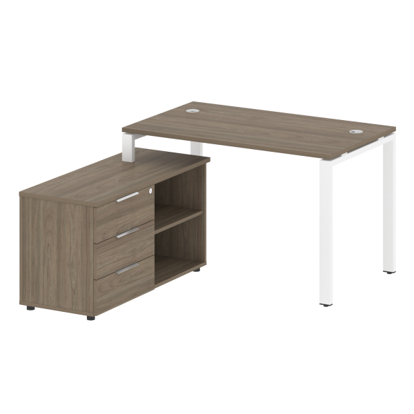 Рабочая станция на П-образном м/к с опорной тумбой левая БП.РС-СТС-2.2 Л