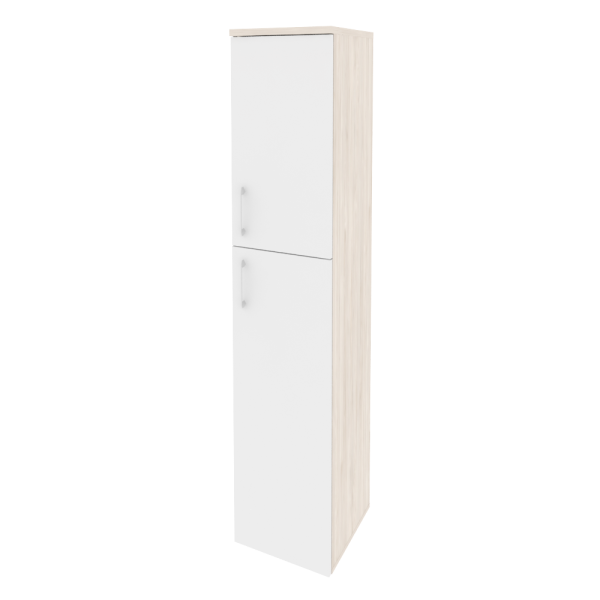 Шкаф высокий узкий правый (1 средний фасад ЛДСП + 1 низкий фасад ЛДСП) O.SU-1.8(R)