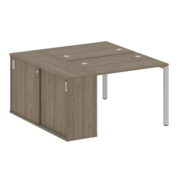 Рабочая станция на П-образном м/к с опорным шкафом-купе БП.РС-СШК-1.1