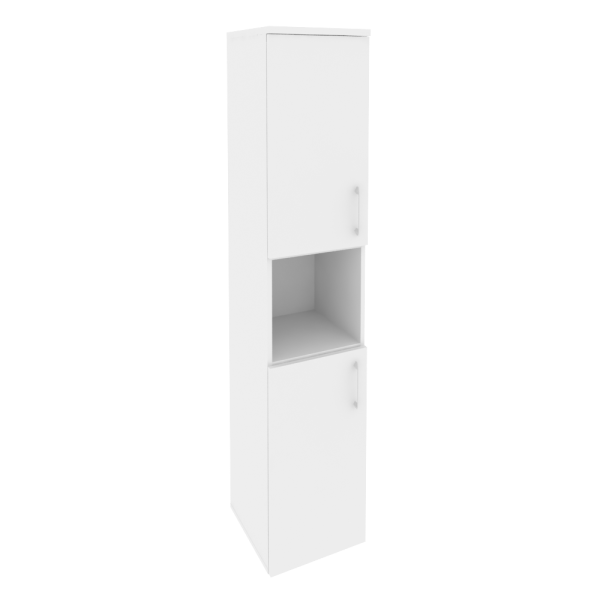 Шкаф высокий узкий левый (2 низких фасада ЛДСП) O.SU-1.5(L)