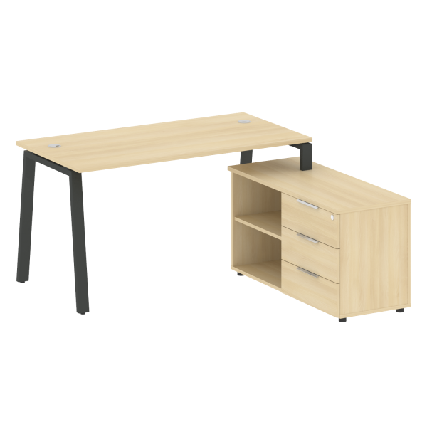 Рабочая станция на А-образном м/к с опорной тумбой правая БА.РС-СТС-2.3 Пр