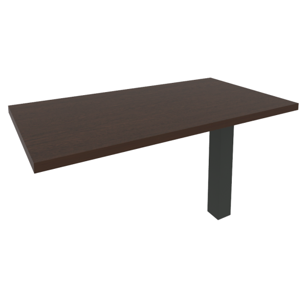 Брифинг-приставка для прямоугольного стола (опора LT-710 в комплекте) KB-5