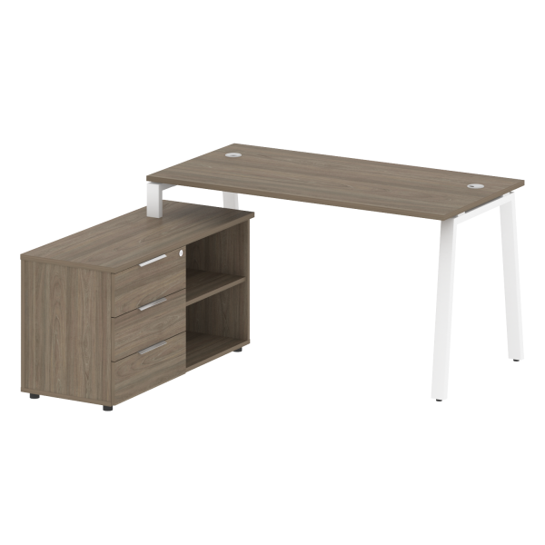 Рабочая станция на А-образном м/к с опорной тумбой левая БА.РС-СТС-2.3 Л