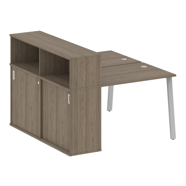Рабочая станция на А-образном м/к с опорным шкафом-купе БА.РС-СШК-2.1