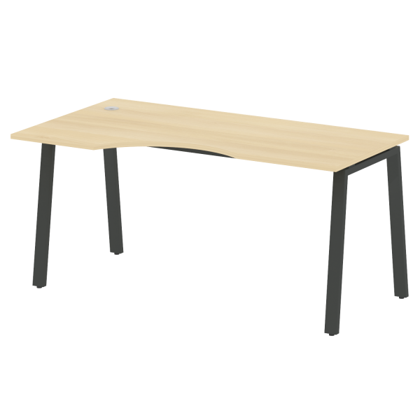 Стол криволинейный левый на А-образном м/к БА.СА-1 Л