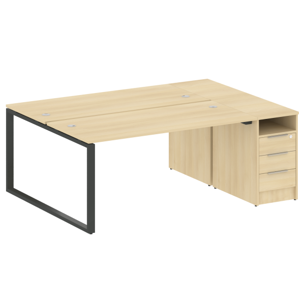 Рабочая станция на О-образном м/к с опорной тумбой БО.РС-СТП-2.4