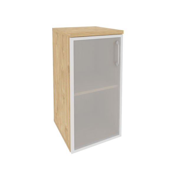 Шкаф низкий узкий левый (1 низкий фасад стекло в раме) O.SU-3.2R(L)